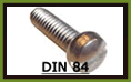 DIN 84 - šrouby s válcovou hlavou 84